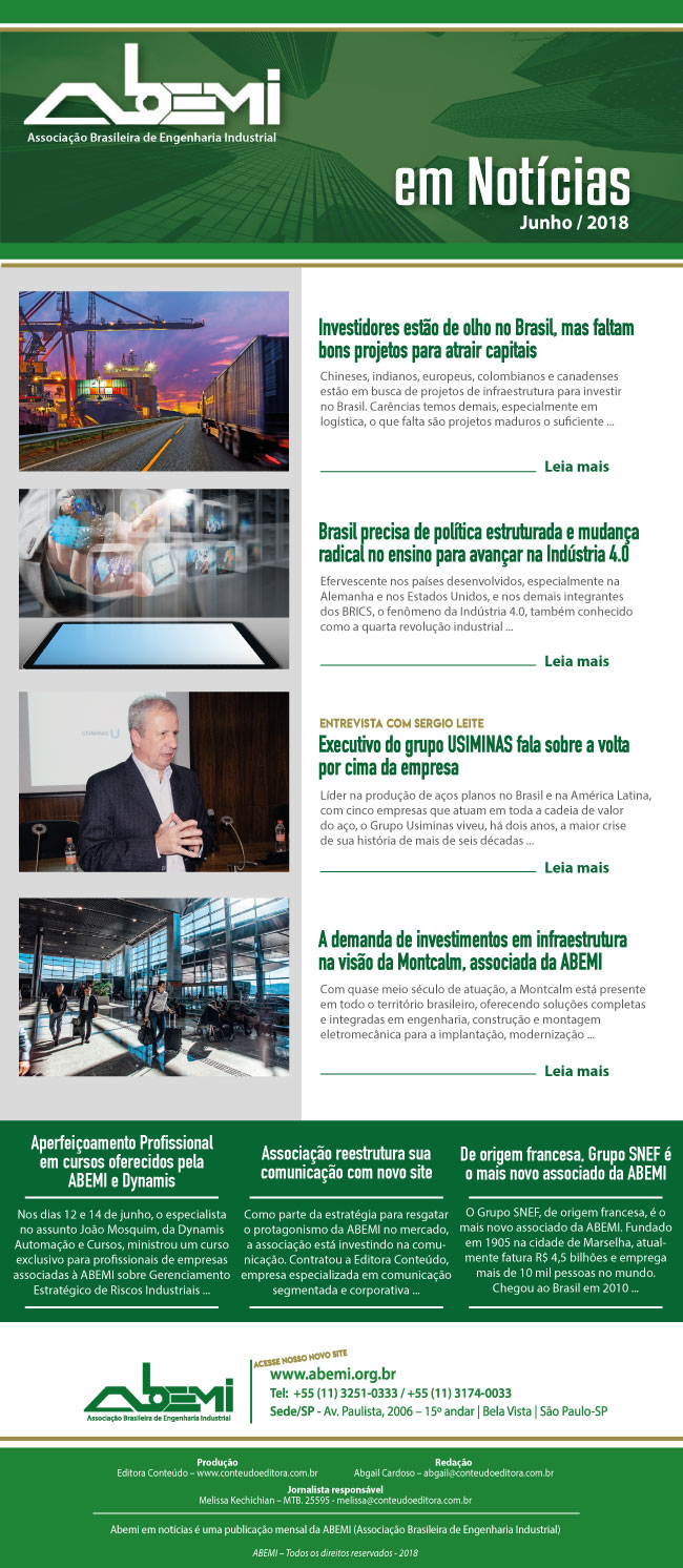 Reestruturação da comunicação da Associação Brasileira de Engenharia Industrial (ABEMI)